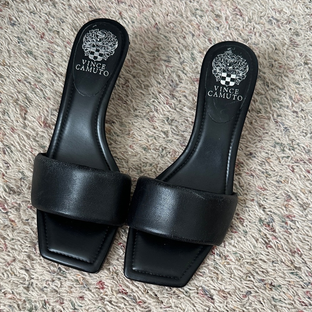 Vince Camuto Black Vernani Heels